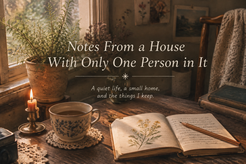 Notes From a House With Only One Person in It