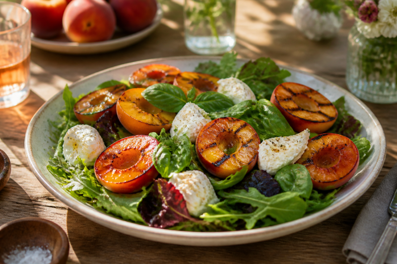Grilled Peach Salad