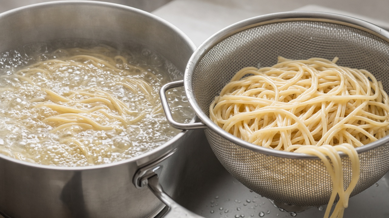 Cook and cool the noodles