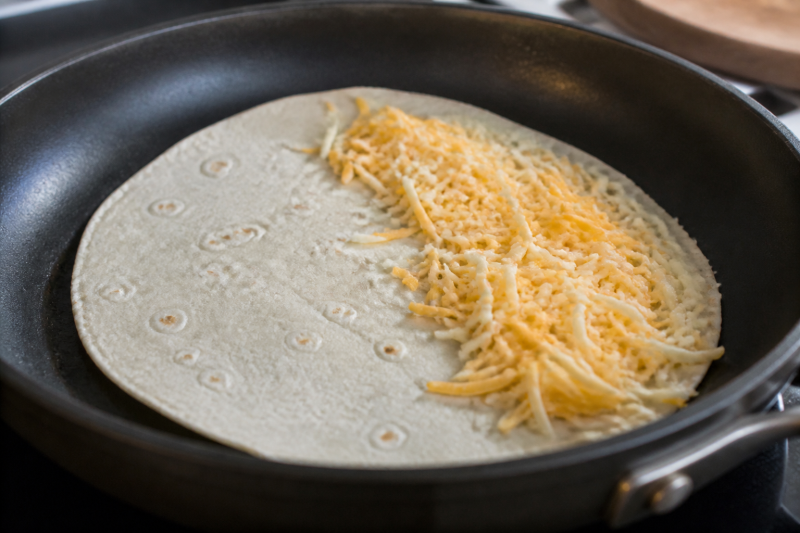 Fill the tortilla