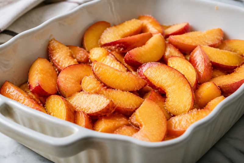 Sweeten the peaches