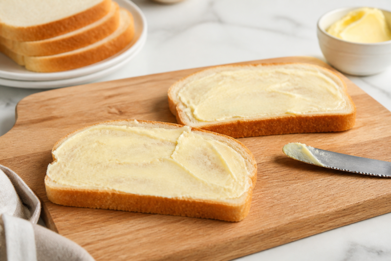 Butter the bread