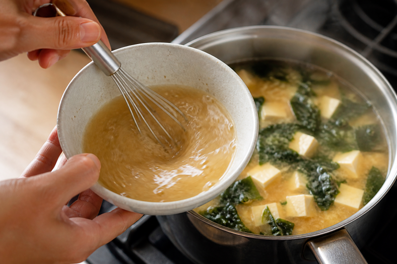 Whisk in miso