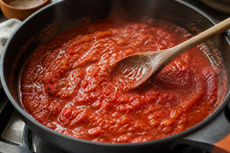 Build the red sauce