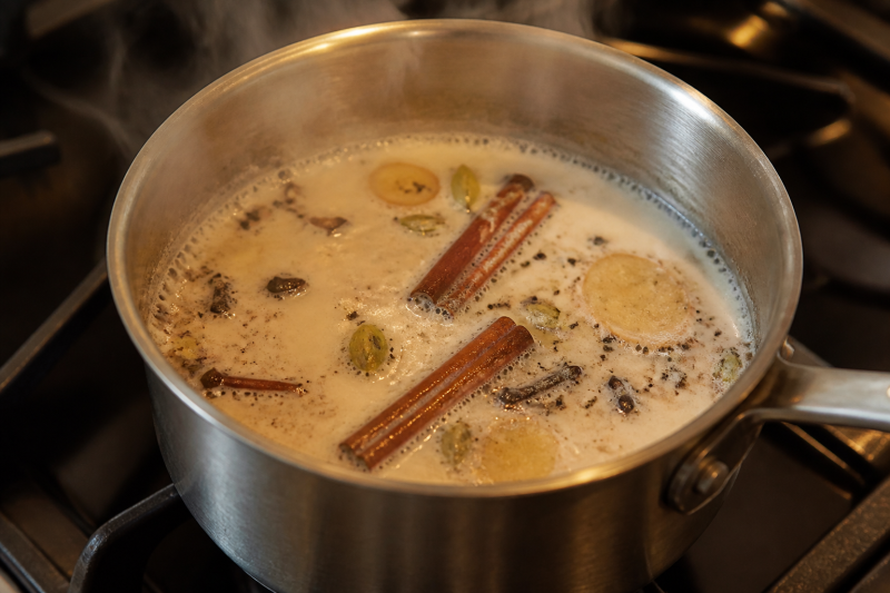 Simmer the spices