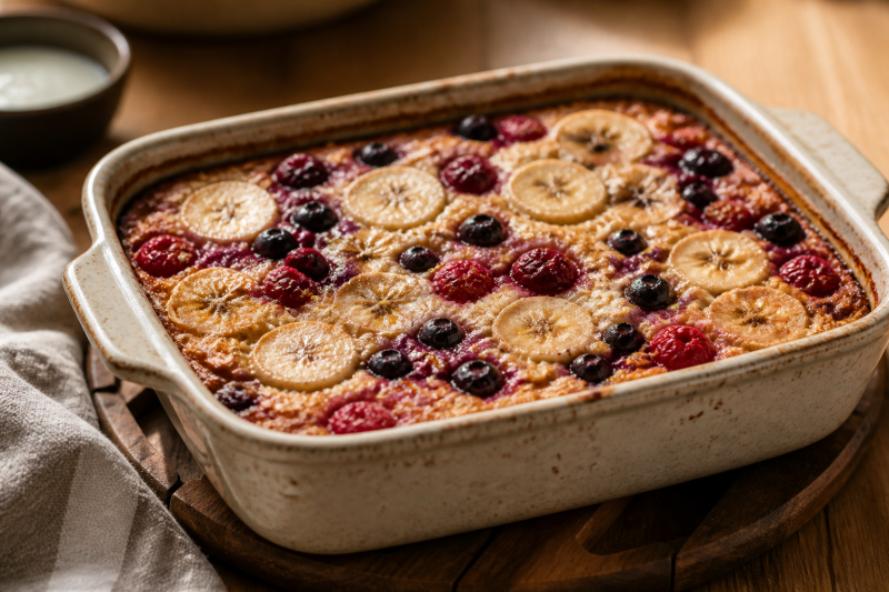 Bake until set