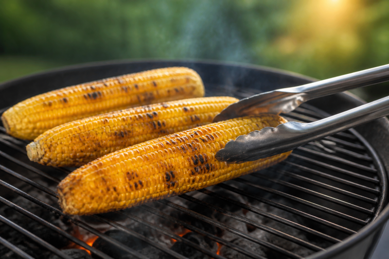 Grill until blistered