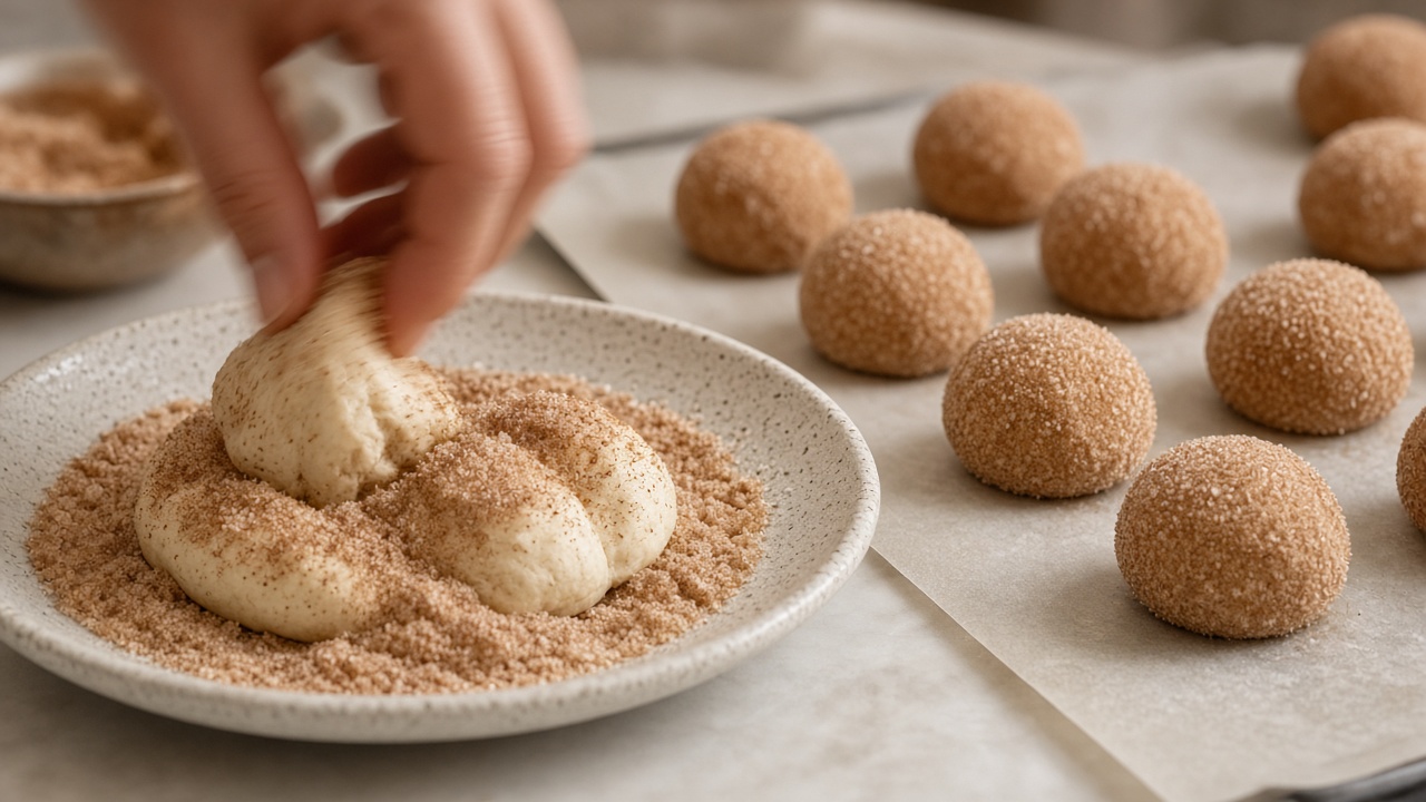 Roll in cinnamon sugar
