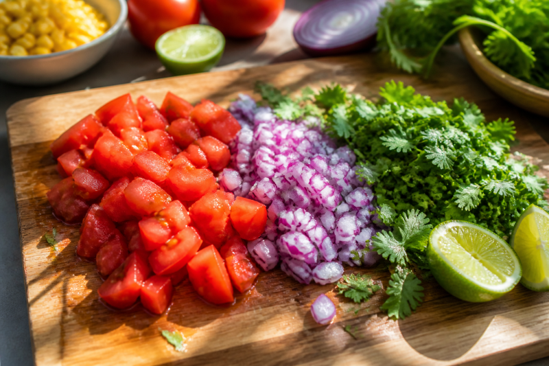 Chop the picnic colors