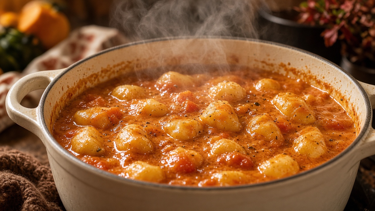 Simmer the gnocchi
