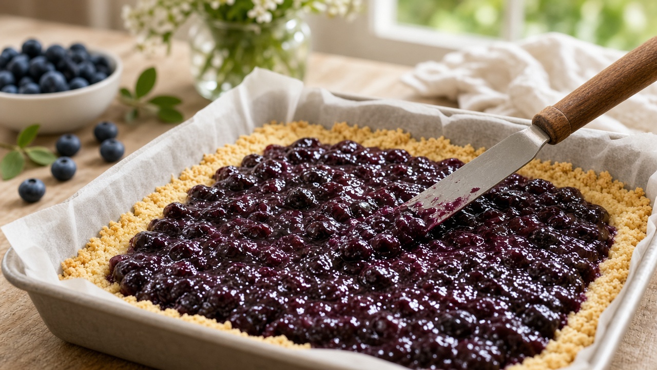 Fill with blueberries