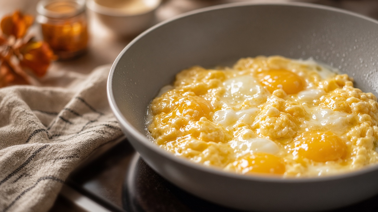 Cook the eggs