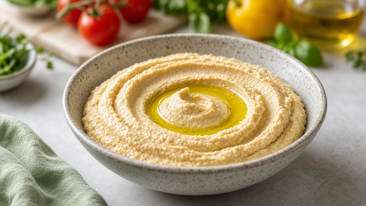 Prep the hummus base