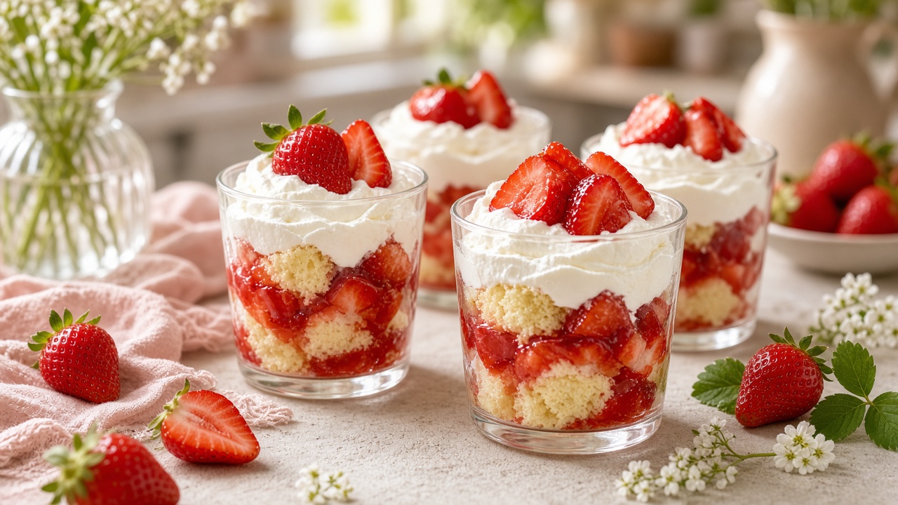 Strawberry Shortcake Cups