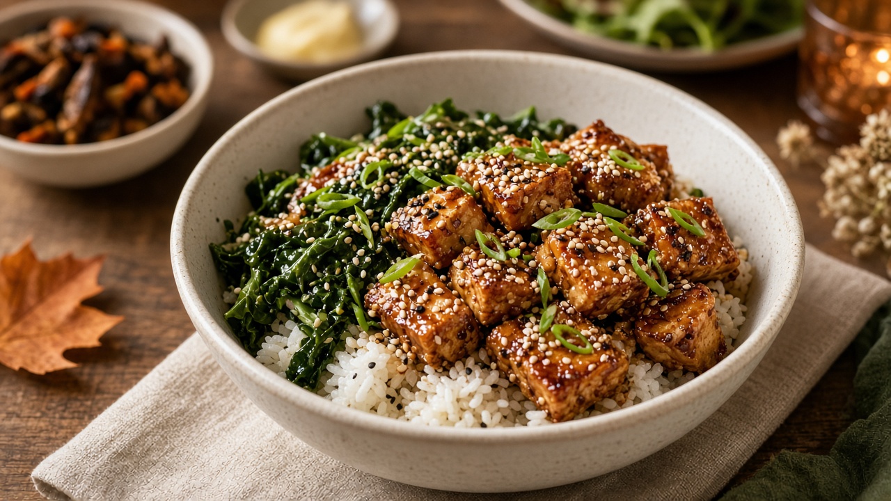 Sesame Tofu Bowl
