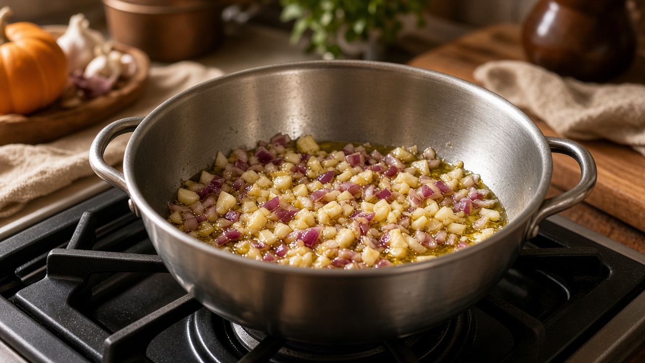 Sauté the garlic