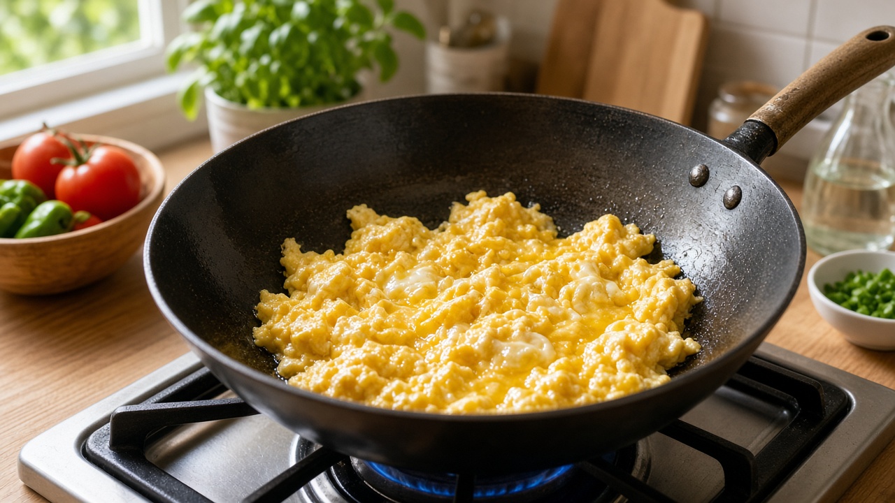 Scramble the egg