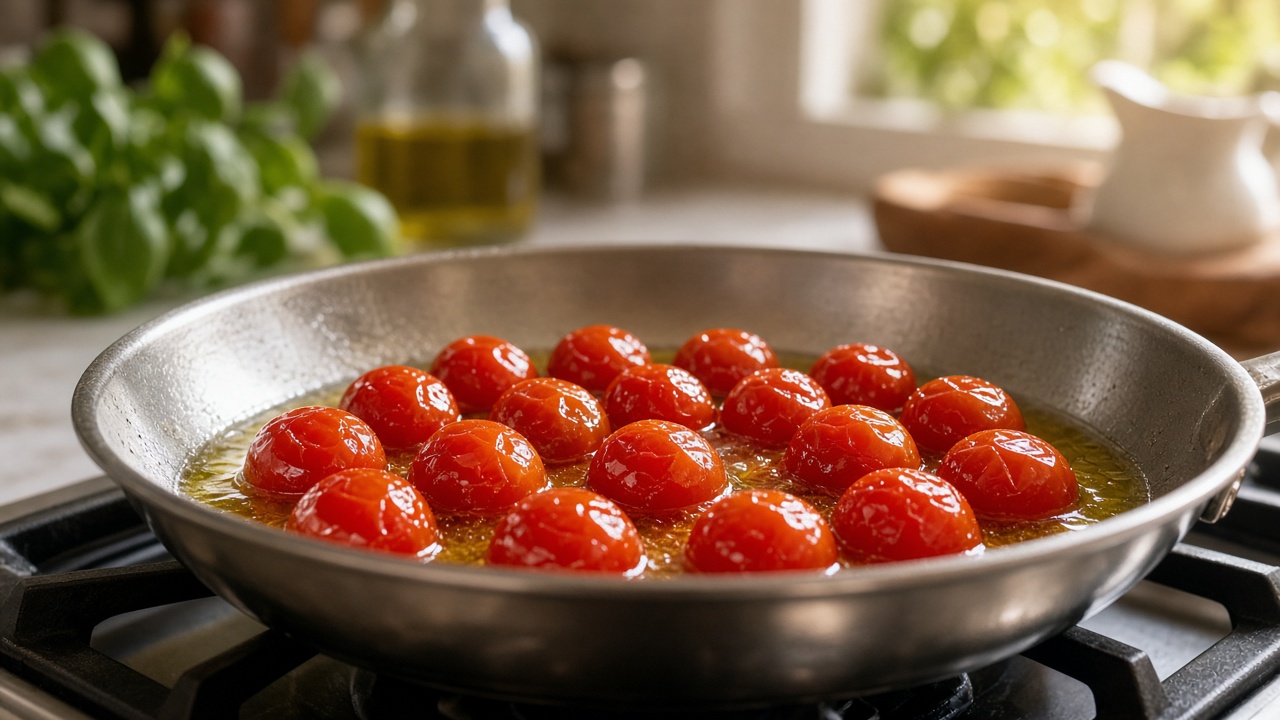 Warm the tomatoes