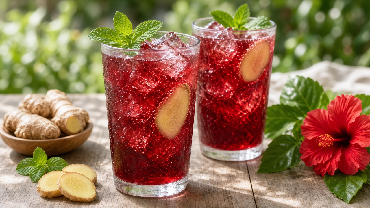 Hibiscus Ginger Cooler