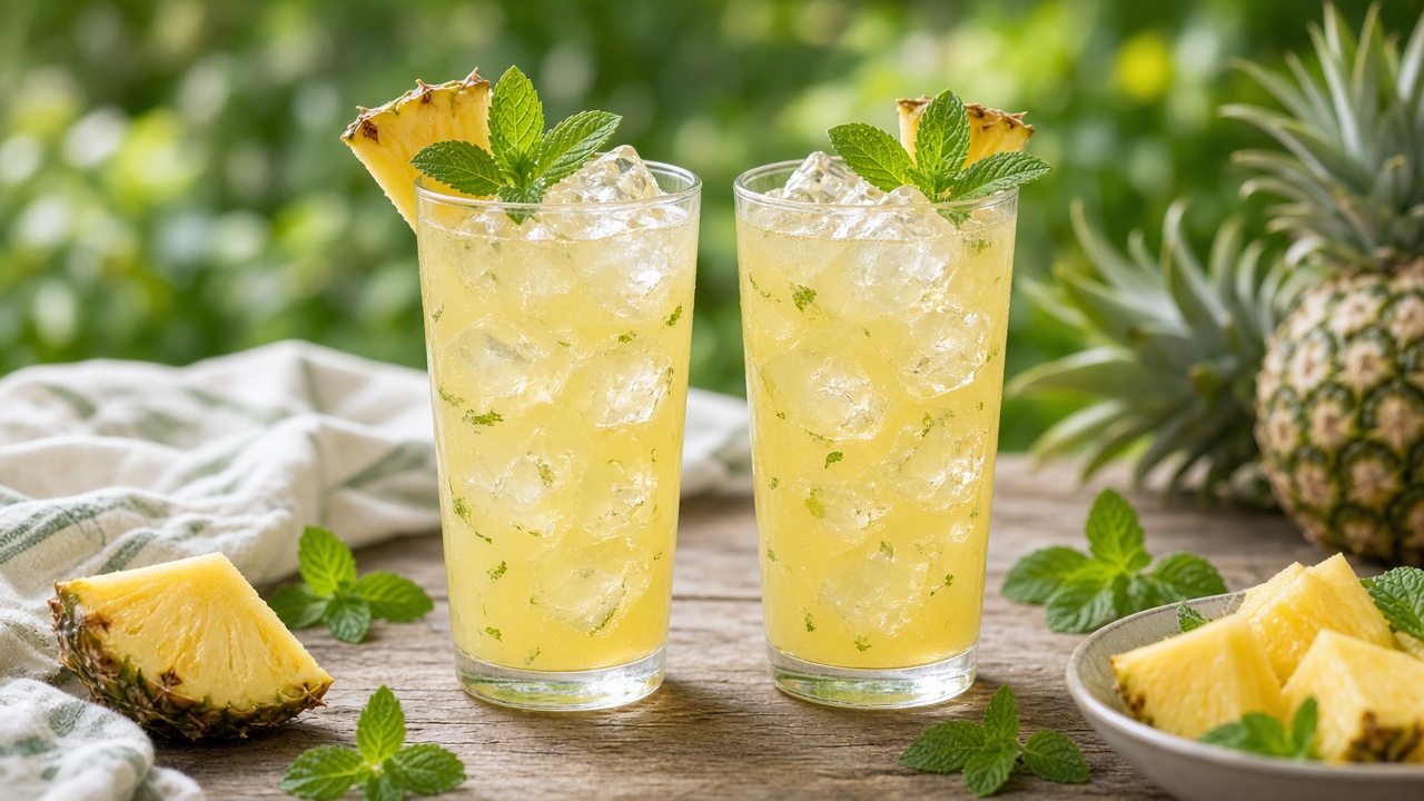 Pineapple Mint Agua Fresca