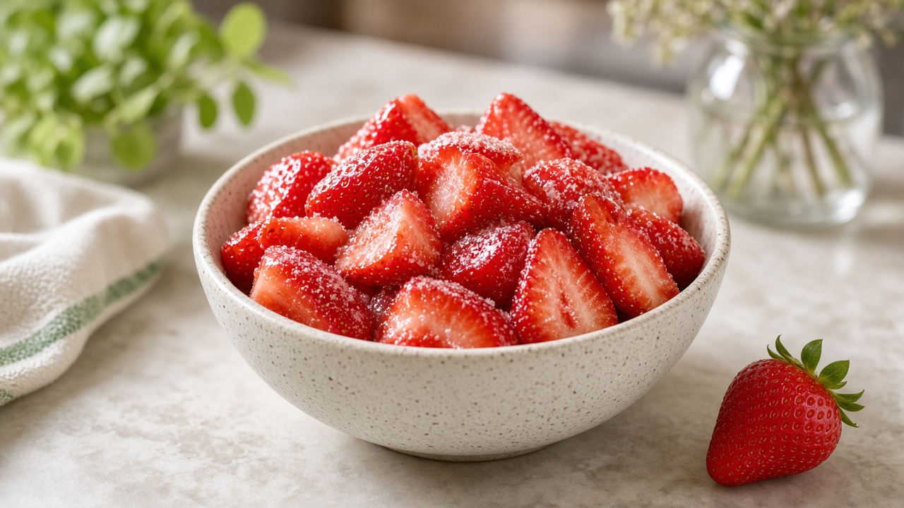 Macerate the berries