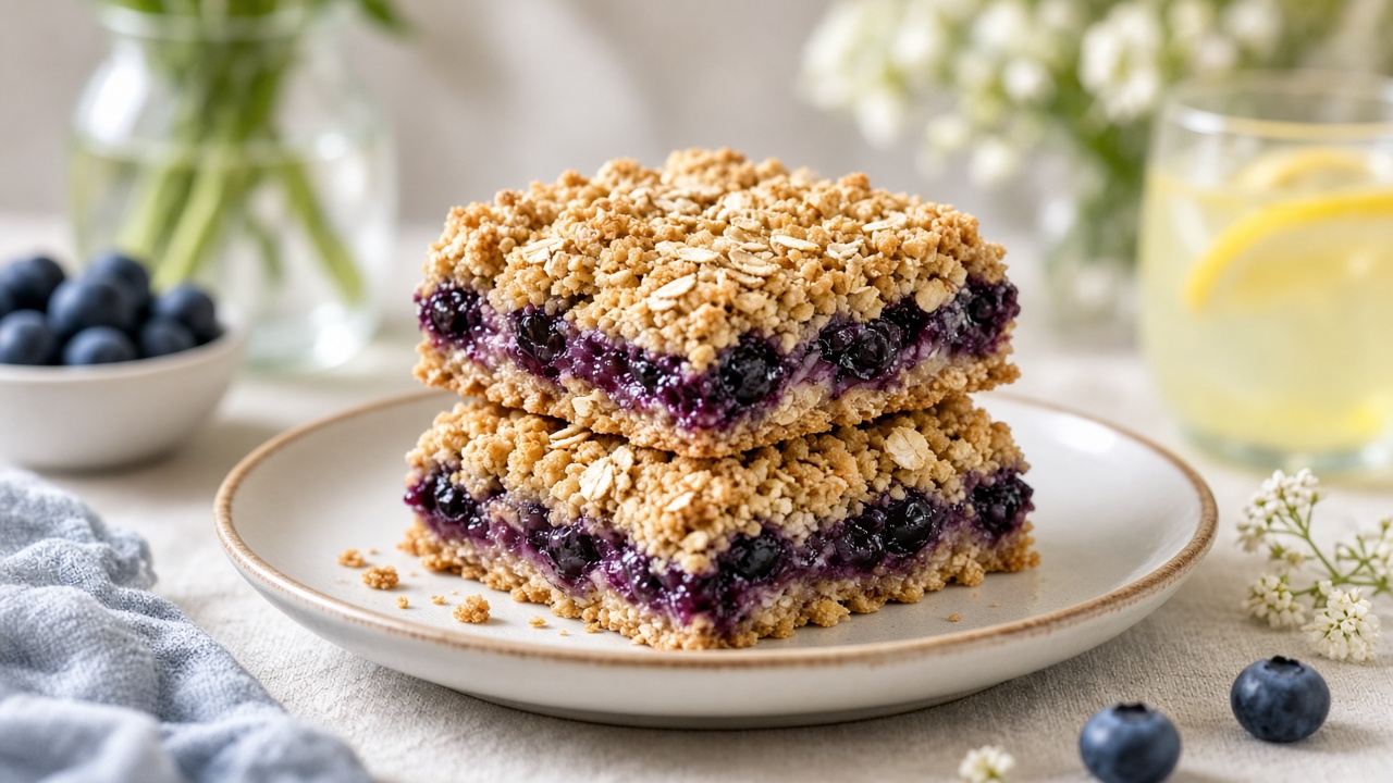 Blueberry Crumble Bars