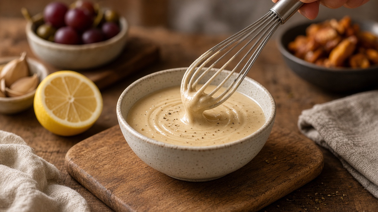 Whisk the tahini
