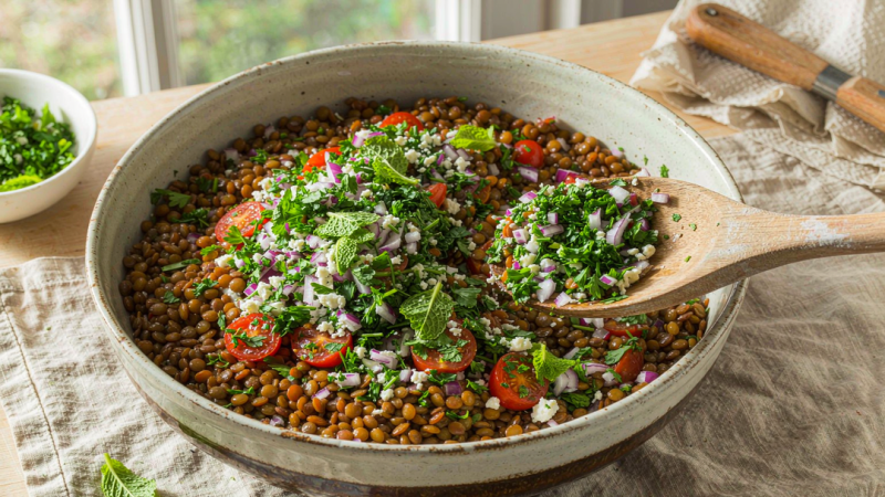 Finish with herbs