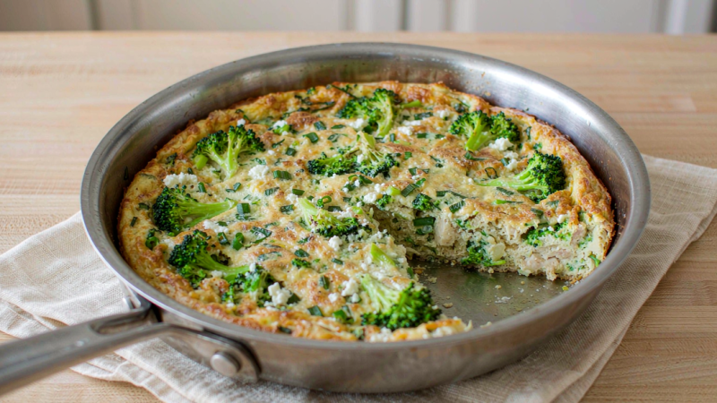 Broccoli Feta Frittata