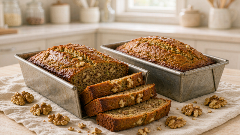 Zucchini Bread with Walnuts