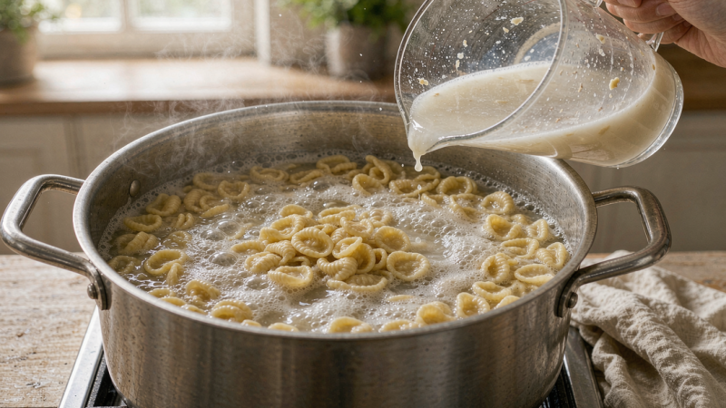 Cook the pasta