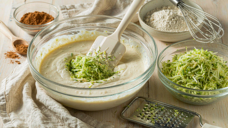 Prep the pans and dry mix
