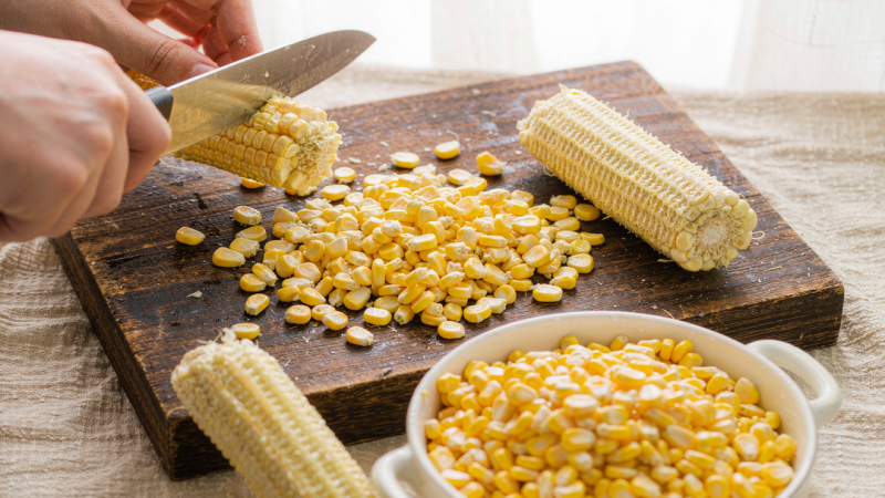 Make a quick corn broth