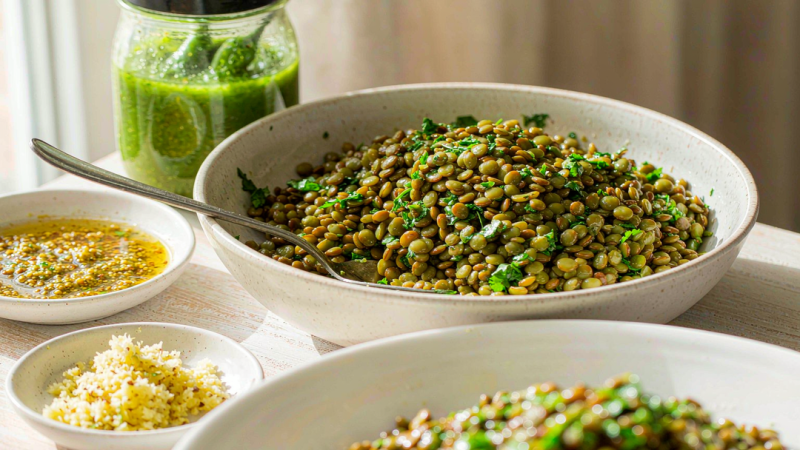Season the lentils