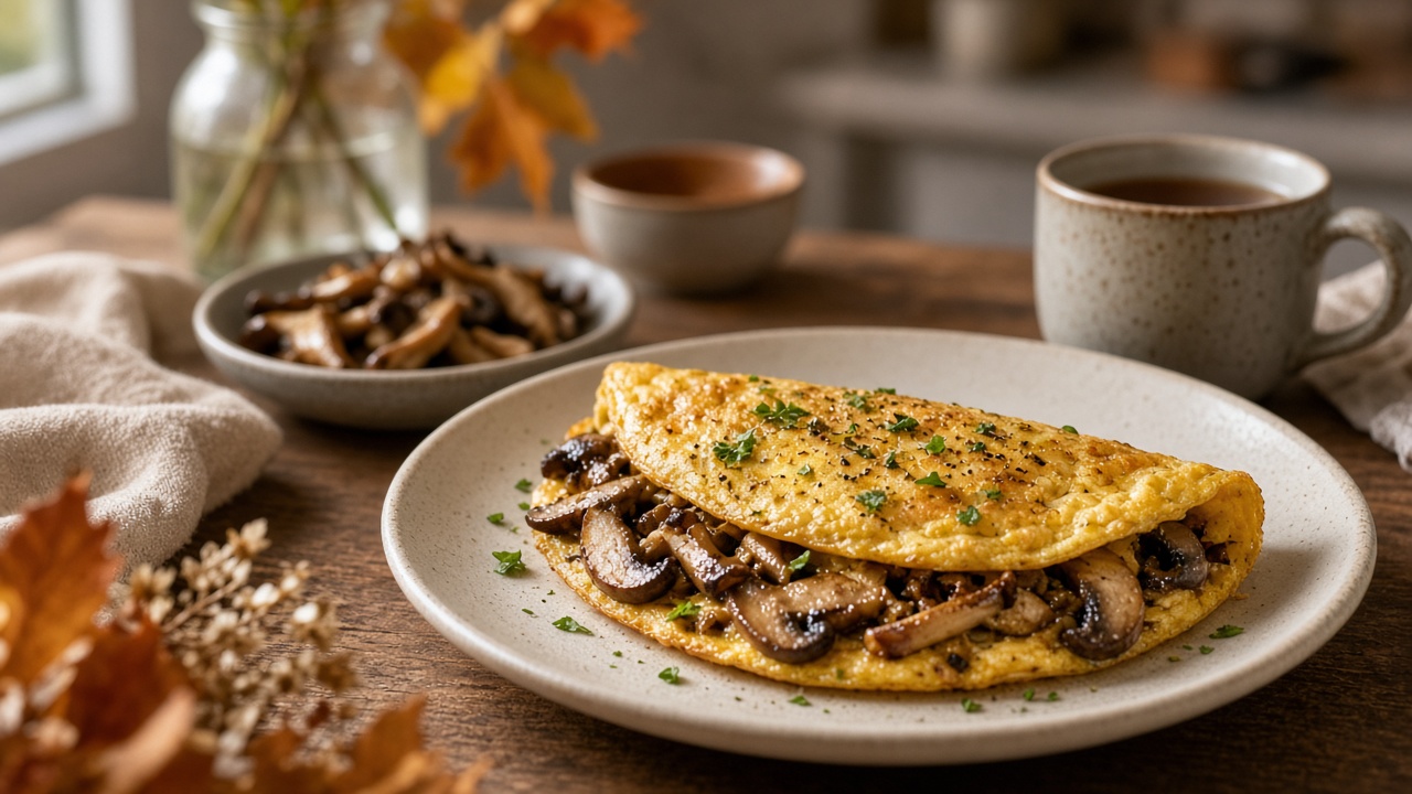 Savory Mushroom Omelette