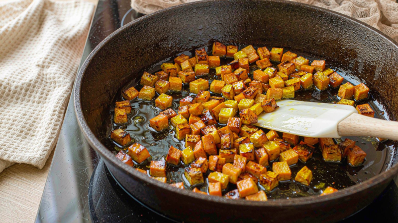 Start the sweet potatoes