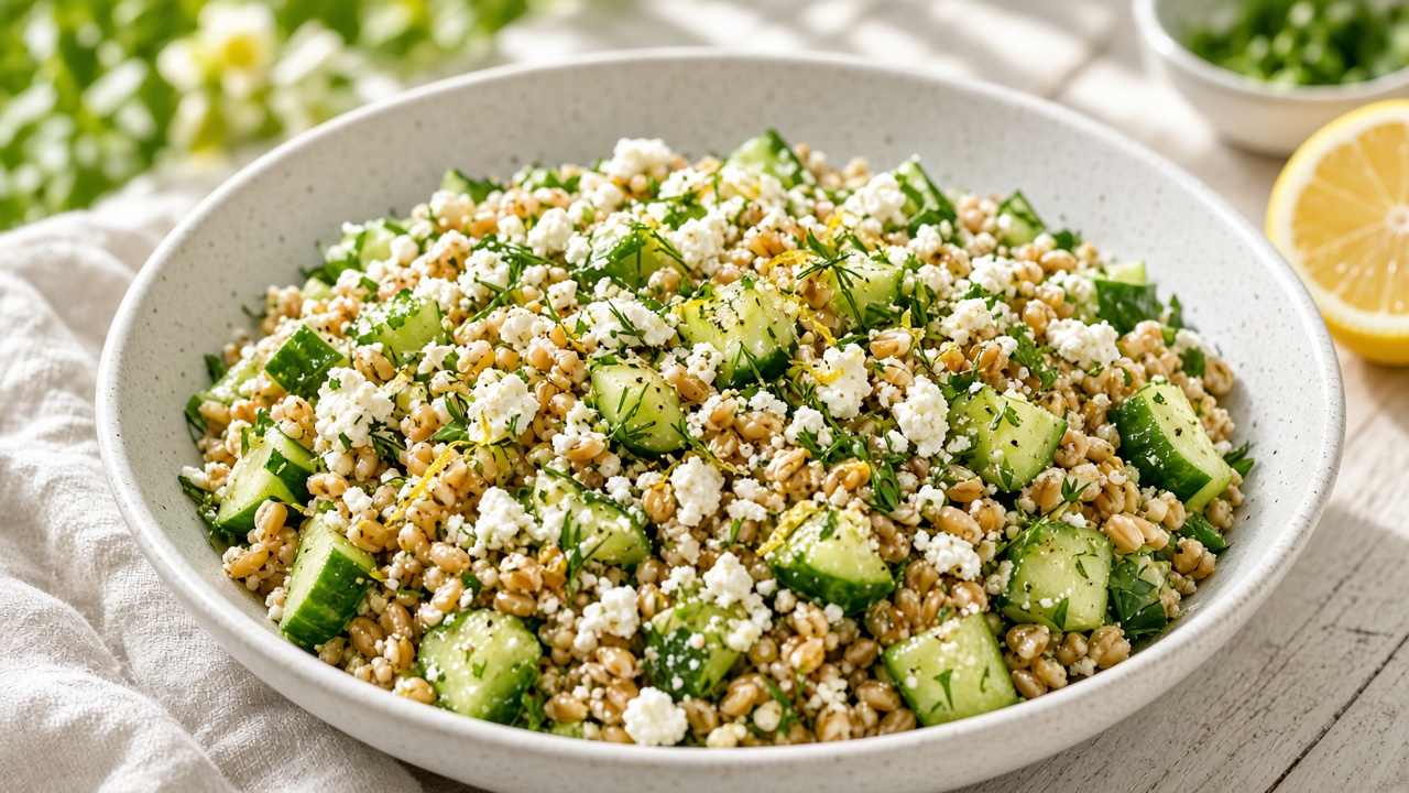 Lemon Herb Farro Salad