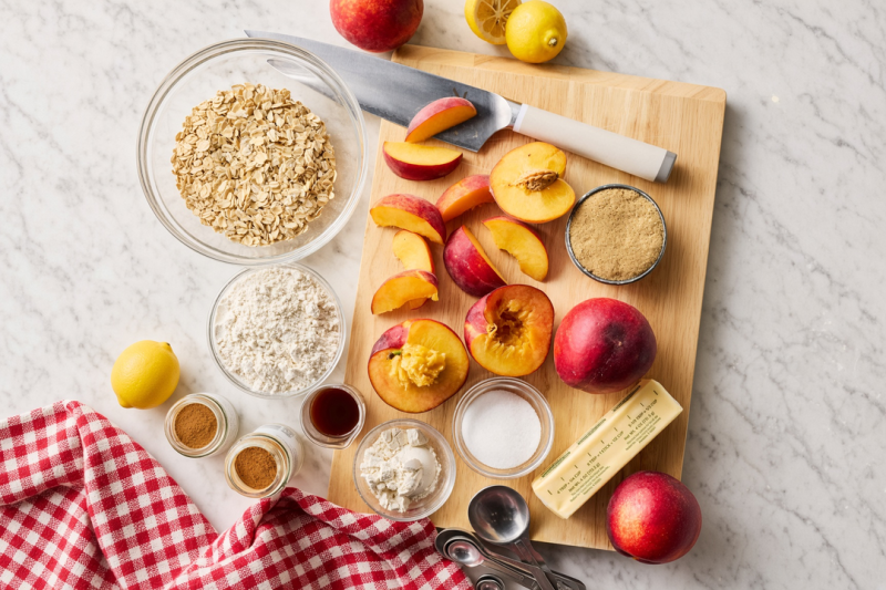 Prep the peaches