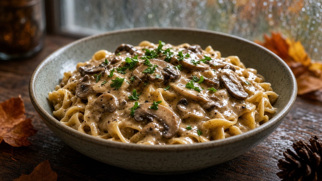 Creamy Mushroom Stroganoff