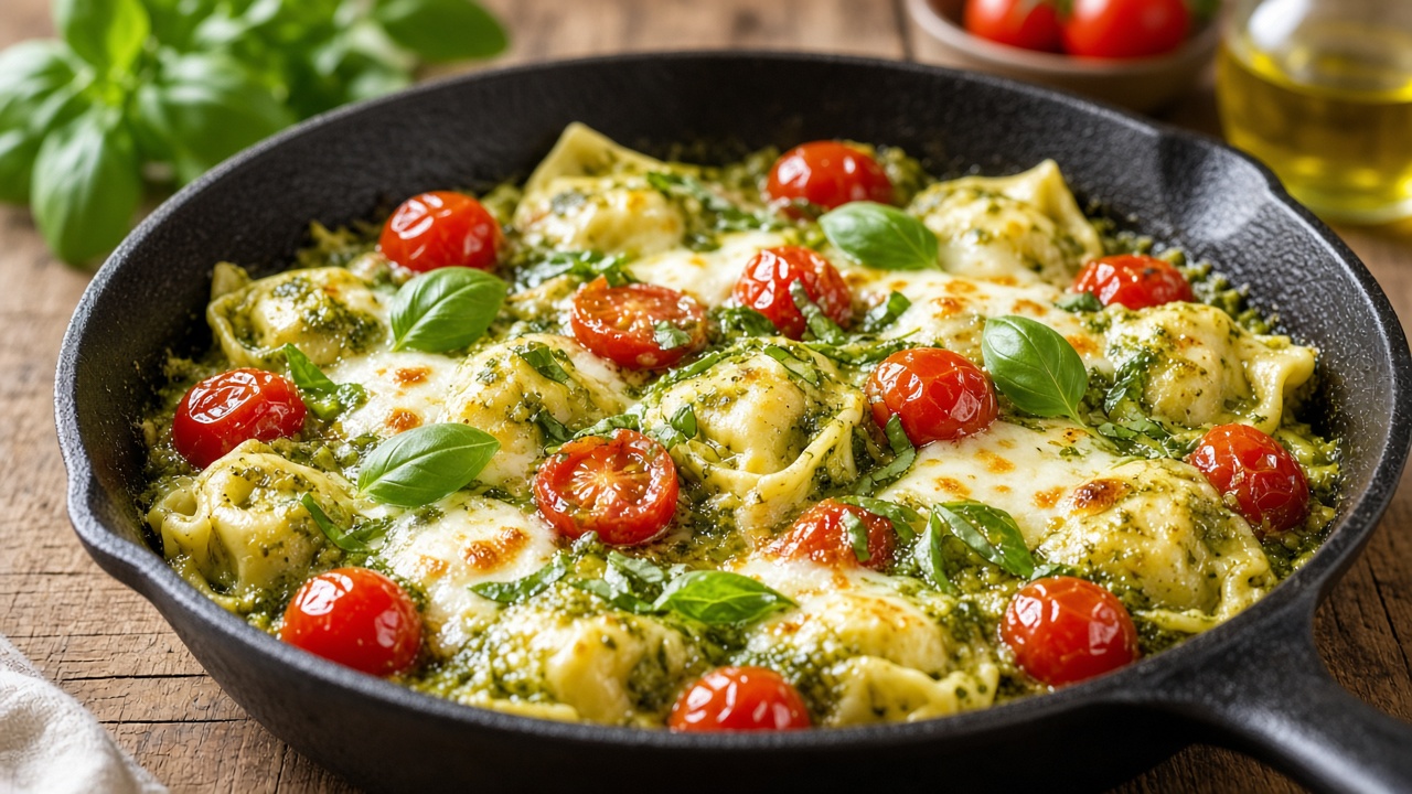 Pesto Tortellini Skillet