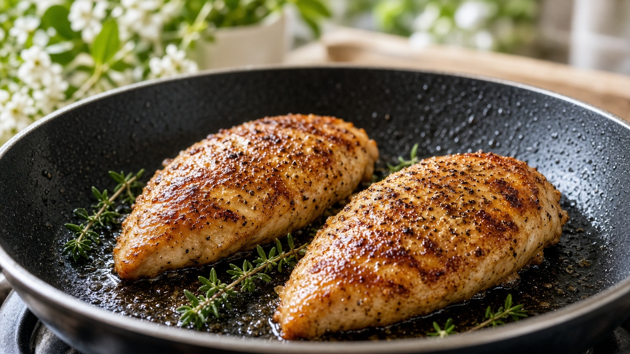 Sear the chicken