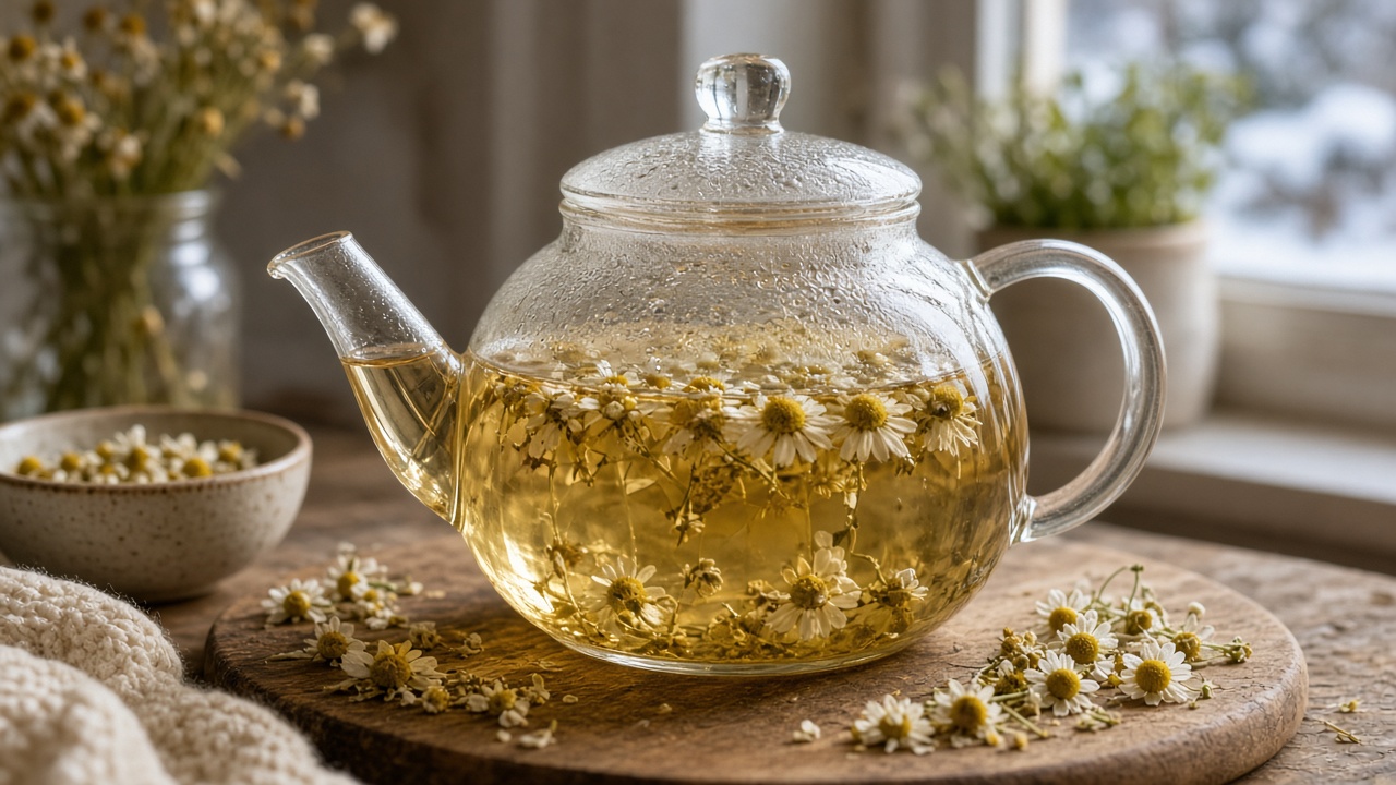 Steep the chamomile