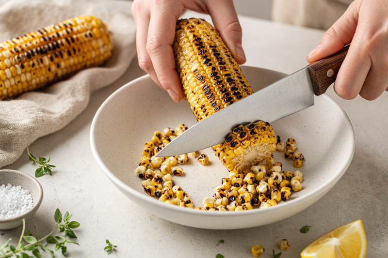 Grill the corn