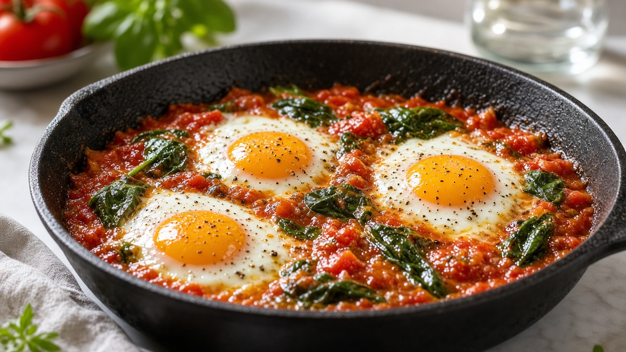 Poach the eggs
