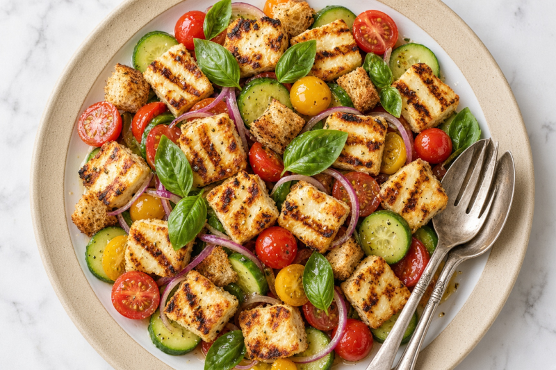 Grilled Halloumi Salad