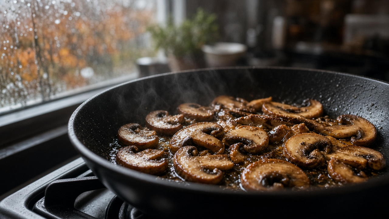 Sear the mushrooms