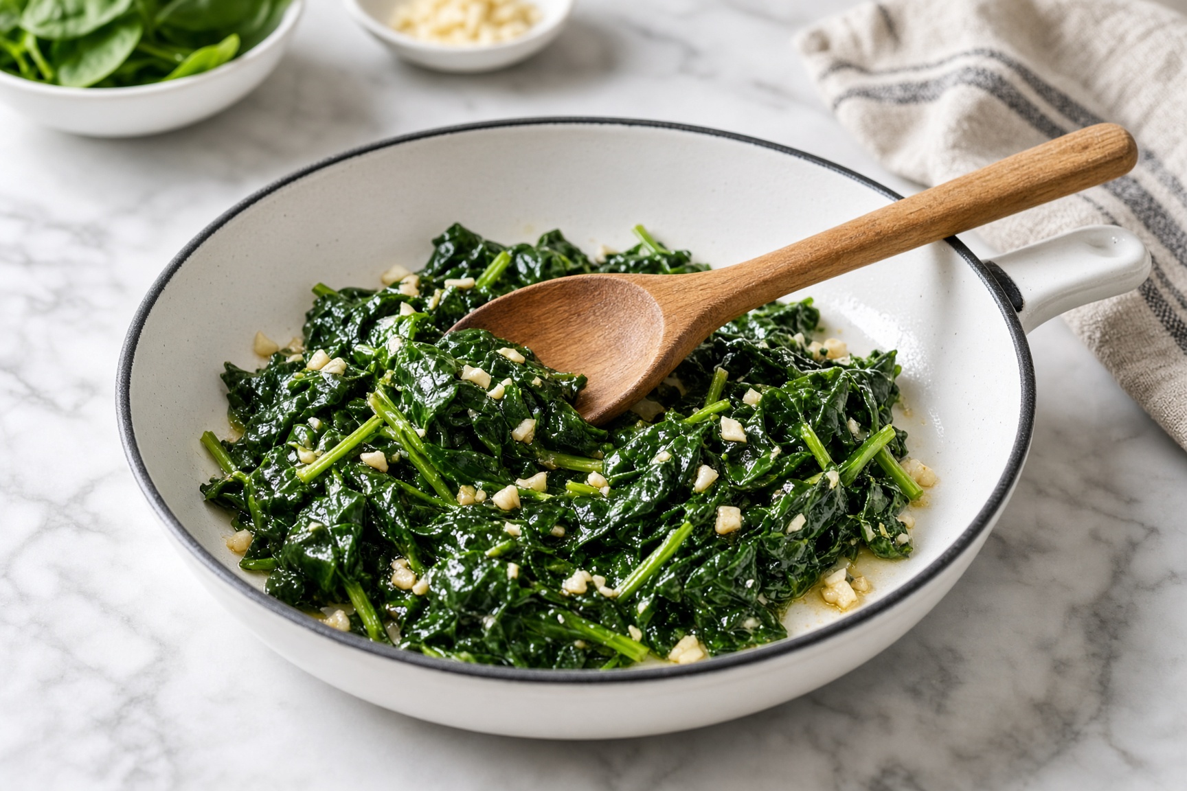 Wilt the spinach