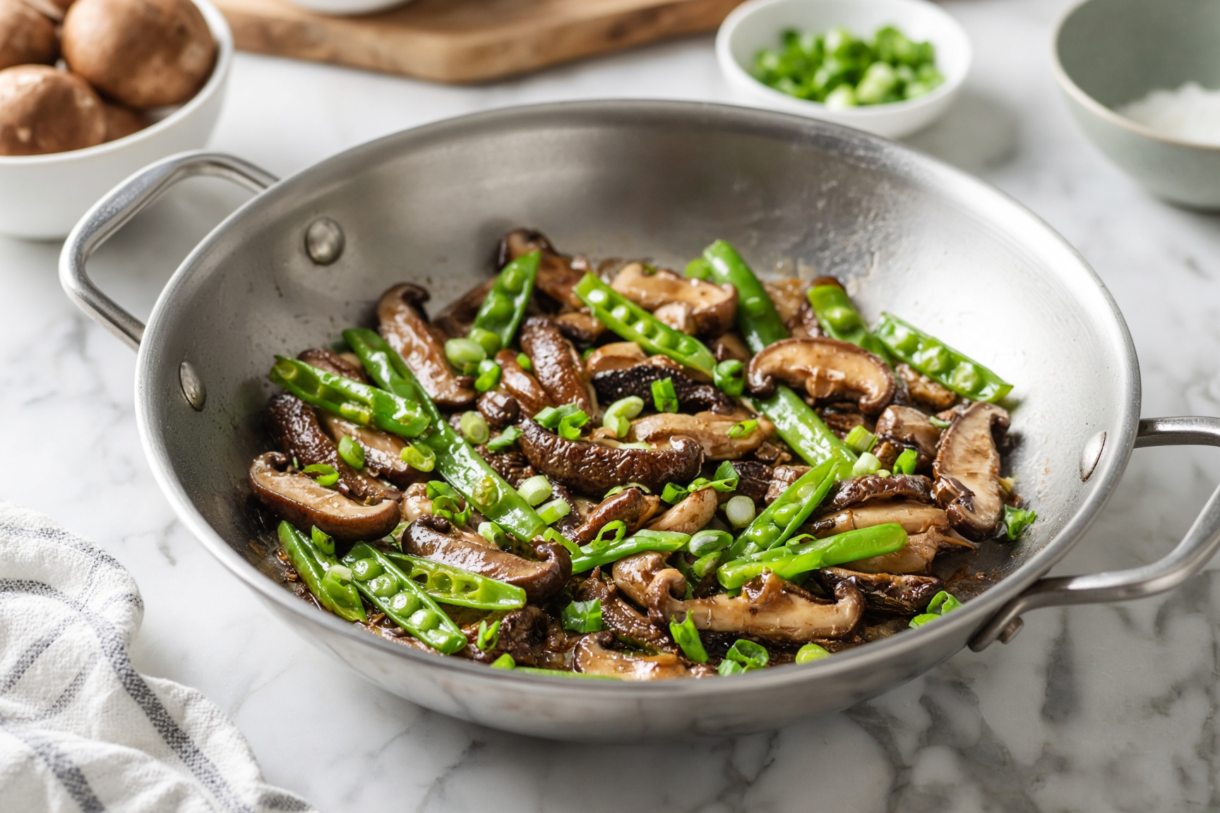 Cook the vegetables