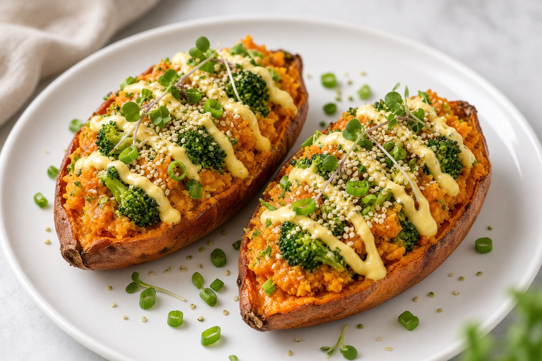 Twice Baked Sweet Potatoes