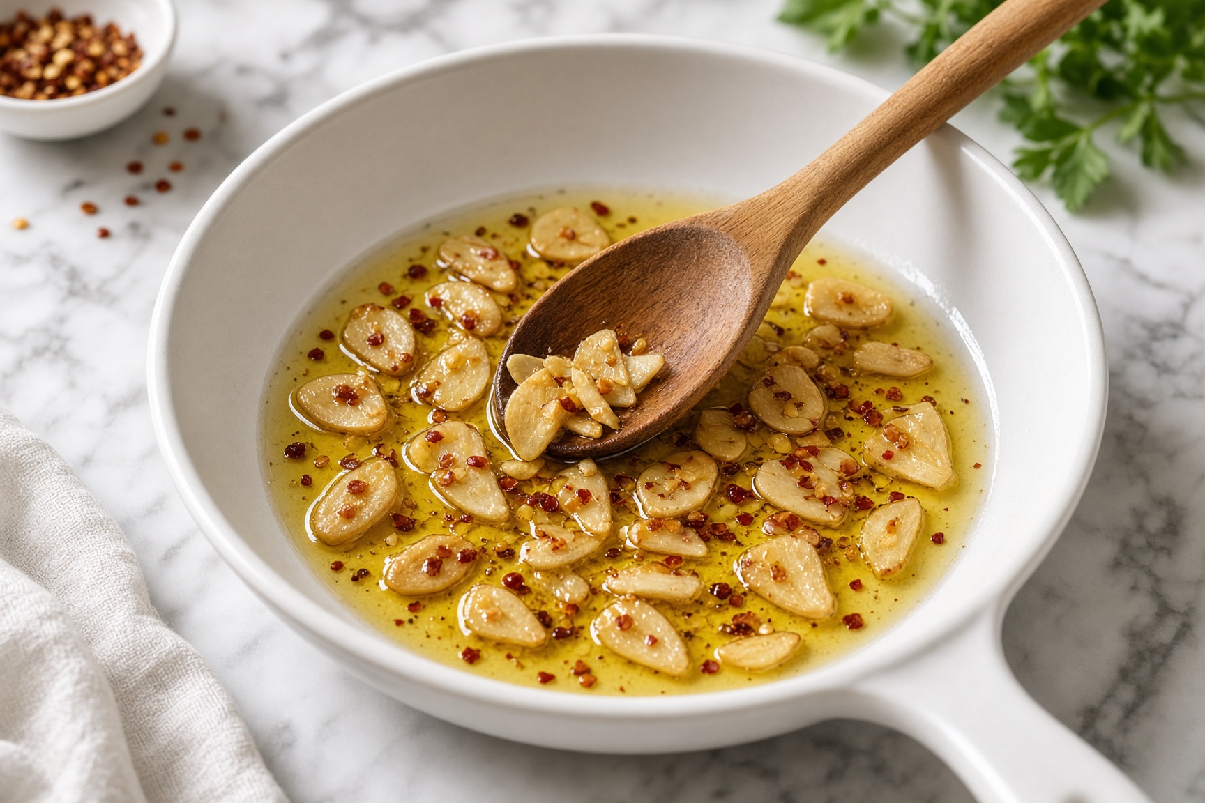 Infuse the garlic